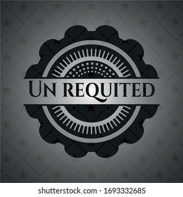 Un requited dark emblem. Vector Illustration. Detailed.