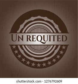 Un requited realistic wood emblem