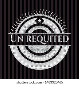 Un requited silvery emblem. Vector Illustration. Mosaic.