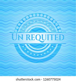 Un requited water wave concept badge.