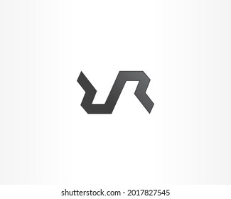 Logo-Design-Symbol des UN- oder RR-Konzepts