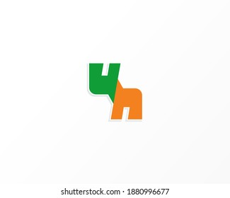 un shape logo identity icon