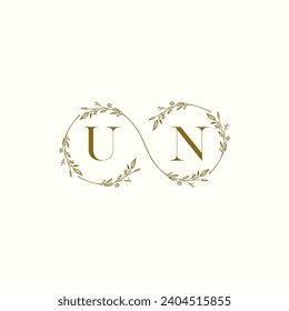 UN wedding infinity in elegant monogram with high quality professional design that will print well