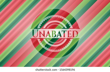 Unabated christmas emblem background. Vector Illustration. Detailed.