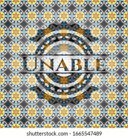 No se puede obtener una insignia árabe. Decoración árabe.