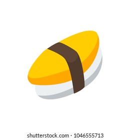 Unagi nigin icon flat symbol. Isolated vector illustration of  icon sign concept for your web site mobile app logo UI design.
