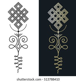  Unalome & lotus Sacred symbol 