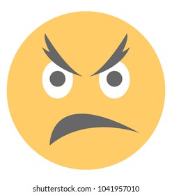 An unamused emoticon expression
