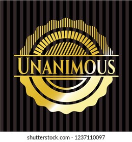 Unanimous gold badge