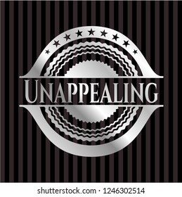 Unappealing silver badge or emblem