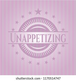 Unappetizing pink emblem