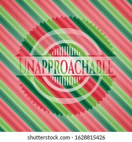 Unapproachable christmas emblem background. Vector Illustration. Detailed.