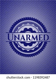 Unarmed emblem with jean texture