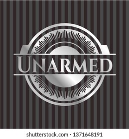 Unarmed silver shiny badge