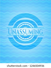 Unassuming water emblem background.