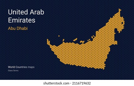 Unated Arab emirated creative map