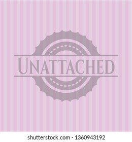 Unattached badge with pink background