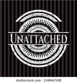 Unattached silver shiny badge