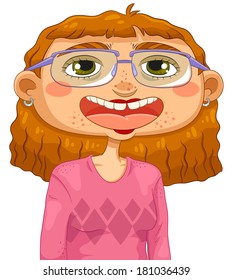 Cartoon Ugly Woman Images Stock Photos Vectors Shutterstock Html5 available for mobile devices. https www shutterstock com image vector unattractive dorky girl glasses pimples 181036439