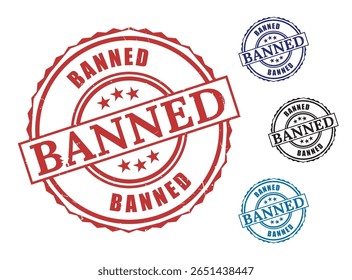 Unauthorized Symbol Vector Set, Forbidden Area Stamp Labels