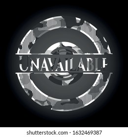 Unavailable on grey camouflaged pattern
