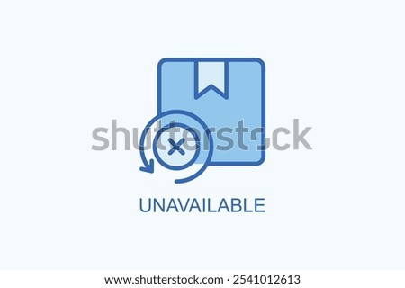 Unavailable vector or logo sign symbol illustration