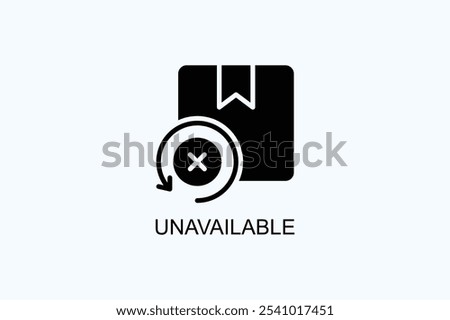 Unavailable Vector Or Logo Sign Symbol Illustration