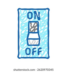 unavaliable link doodle icon sketch vector. unavaliable link sign. isolated symbol illustration