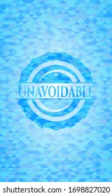 Unavoidable Light Blue Mosaic Emblem