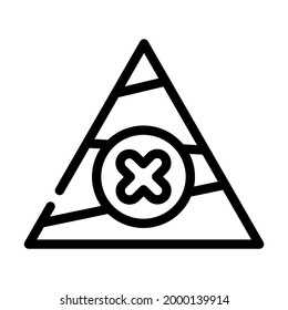 unbalanced diet line icon vector. unbalanced diet sign. isolated contour symbol black illustration