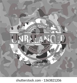 Unbalanced Grey Camouflage Emblem