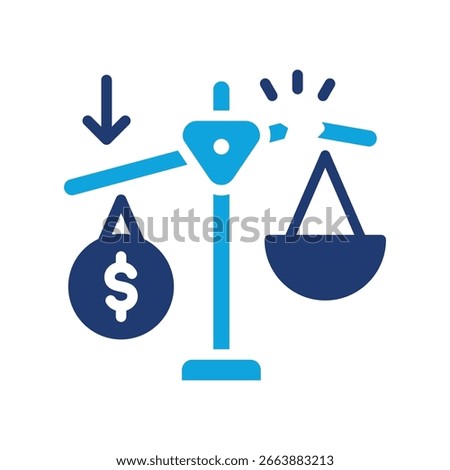 Unbalanced Scale mixed color icon