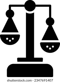 Unbalanced Vector Icon Glyph Style