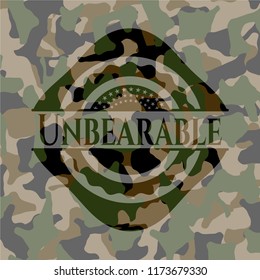 Unbearable camouflage emblem