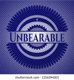 Unbearable denim background