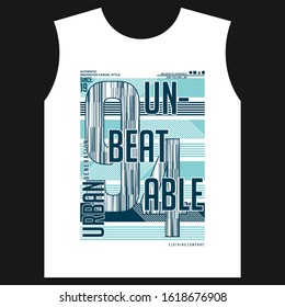 unbeatable urban graphic vector illustration good for print t shirt