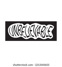 Vector de diseño de logotipo de letras INCREÍBLE