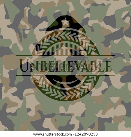 Unbelievable on camouflaged pattern