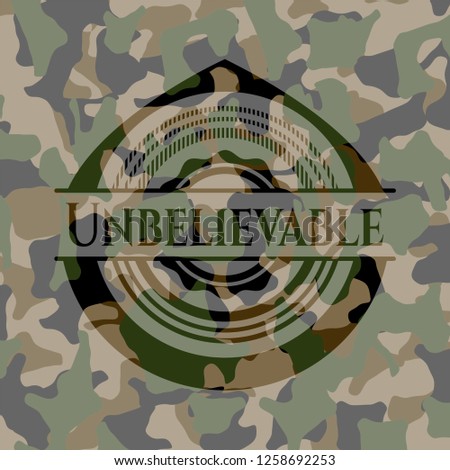 Unbelievable on camouflaged pattern
