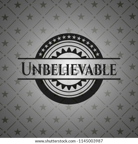 Unbelievable realistic dark emblem