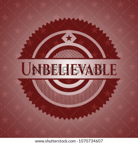  Unbelievable red emblem. Retro