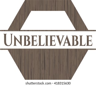 Unbelievable wooden emblem