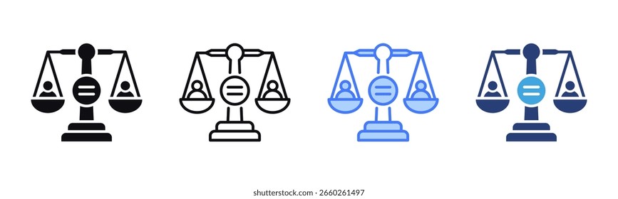 Unbiased icon sheet multiple style collection