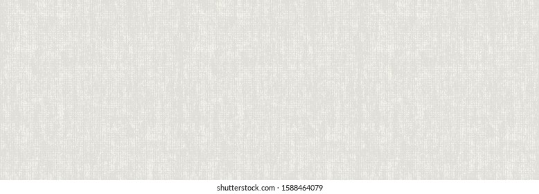 Unbleached Vector Gray French Linen Texture Banner Background. Old Ecru Flax Fibre Seamless Border Pattern. Distressed Irregular Torn Weave Fabric . Neutral Ecru Jute Burlap Cloth Ribbon Trim. EPS10 