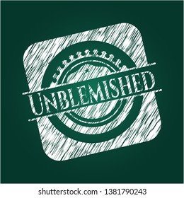 Unblemished with chalkboard texture. Vector Illustration. Detailed.