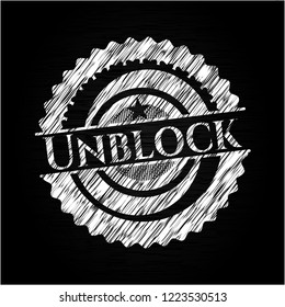 Unblock chalk emblem