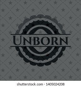 Unborn dark emblem. Retro. Vector Illustration. Detailed.
