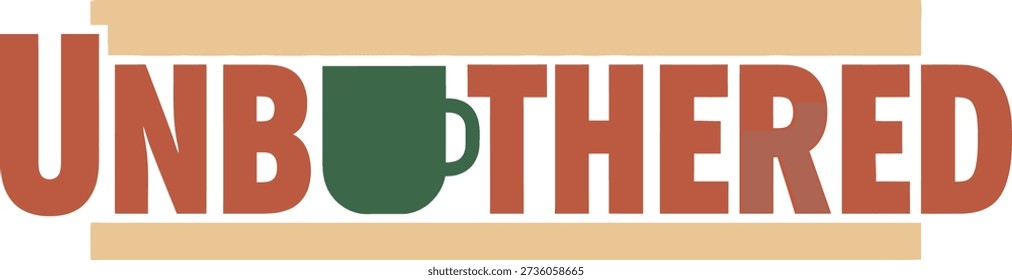 Unbothered slogan with progress bar typography t-shirt design vector illustration for self confidence personality trends and aesthetic lifestyle on transparent background.