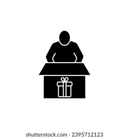 Unboxing concept line icon. Simple element illustration. Unboxing concept outline symbol design.