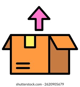 Unboxing illustration, Unpack, Open Box